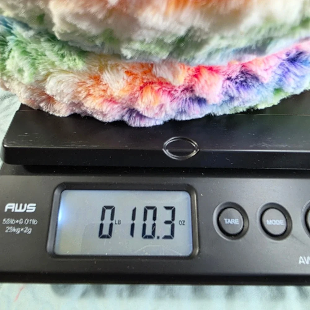 Six Flags Rainbow Poop Emoji Plush Hat Multi-Color Furry Costume Accessory